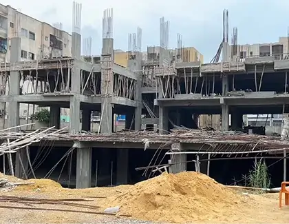 Faiz Residency floors construction ongoing